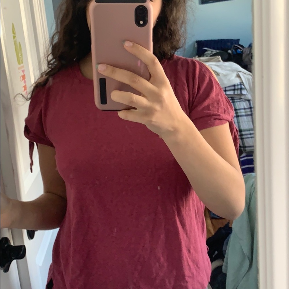 Pink top with bows